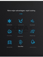 Climatiseur double fenêtre avec pompe à chaleur et mode de refroidissement par évaporation pour chambre et appartement, installation facile sans outil
