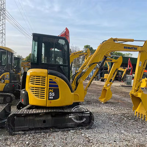 Venta Directa de Japón: Excavadora Mini Komatsu PC55MR Usada de 5.5 Toneladas, Máquina Industrial con Certificación CE, Motor y Bomba - Product Image 1