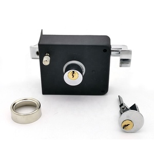 Doppio Bullone Cilindro In Ottone Impermeabile di Sicurezza Porta di Ferro Serratura Cerchio Cerradura De Sobreponer Chapa Perilla - Product Image 4