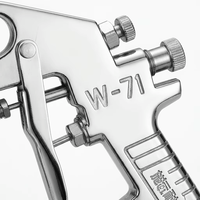 Pistolet de pulvérisation pneumatique W-71S à haute atomisation, alimentation par aspiration, pistolet à peinture à air comprimé, gobelet en aluminium de 1 L, outil de pulvérisation de surface industrielle