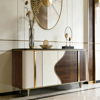 Meuble à chaussures moderne de luxe léger, console d'entrée, meuble de rangement pour couloir, cloison décorative pour salon