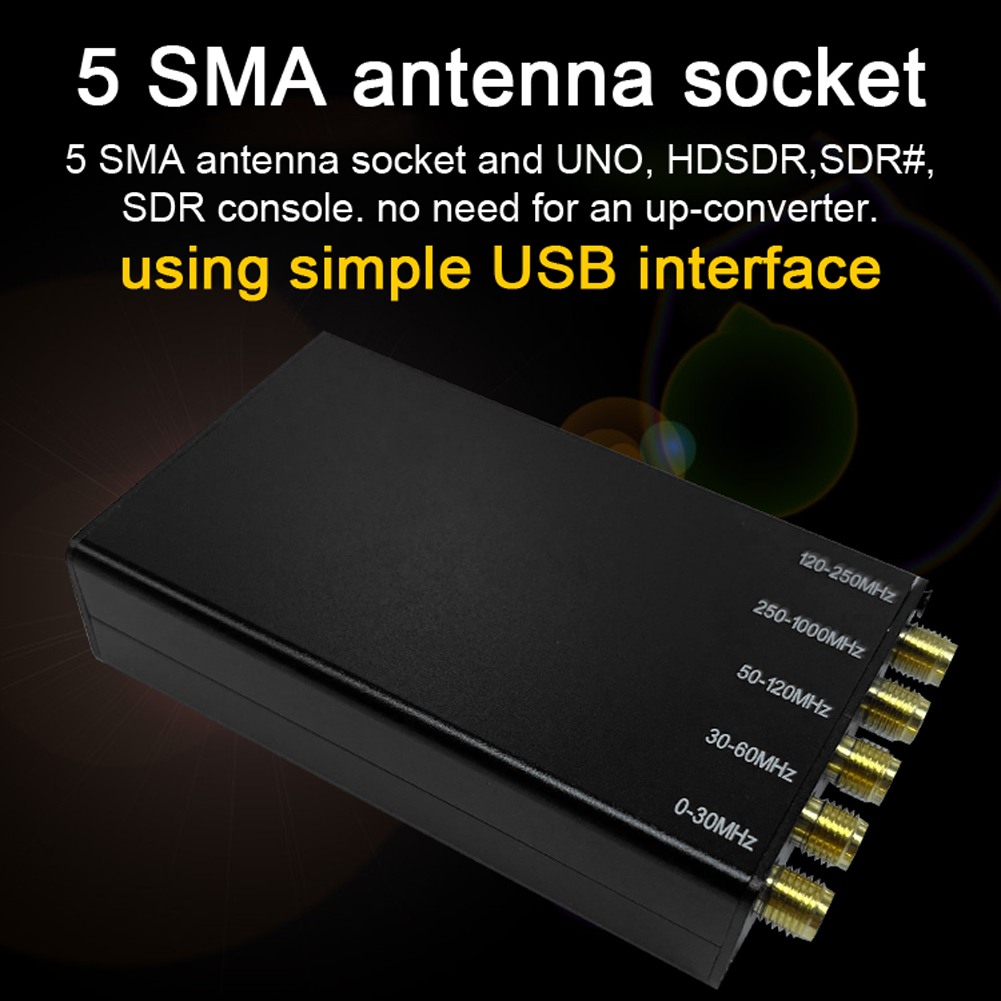 Portable SDR Receiver - 10khz to 1ghz Multiplatform Support