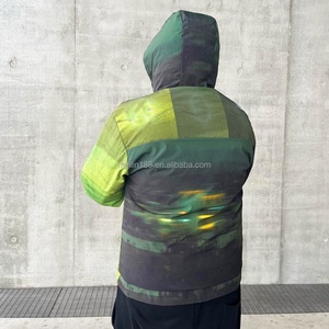 Custom Waterproof Polyester Nylon Hooded <b>Zip</b> <b>up</b> <b>Jackets</b> High Quality All Over Printing Outdoor Nylon Windbreaker <b>Jackets</b> for Men - Product Image 2
