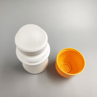 Grosir 1.69oz/50ml botol deodoran PP desain khusus kemasan Roll on antibocor khusus dengan Stopper plastik