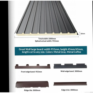 Panel de Pared Exterior Premium de Aluminio con Revestimiento de PVDF, Diseño de Madera, Ignífugo, Aislado, Acanalado, <span class=keywords><strong>para</strong></span> Decoración - Product Image 6