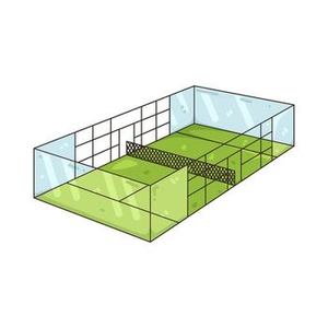 Pista <span class=keywords><strong>de</strong></span> Pádel <span class=keywords><strong>de</strong></span> Alta Calidad y Bajo Precio con Techo, Pista <span class=keywords><strong>de</strong></span> Tenis Modular para Exteriores, Club Deportivo Comercial, Instalación Fácil - Product Image 3