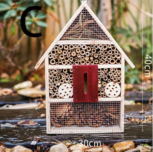 Hotel para Insectos de Madera Extra Grande para Animales Salvajes - Ideal para Abejas Mason, Abejas Cortadoras de Hojas, Mariposas - Casa Polinizadora Desmontable y Móvil - Product Image 4