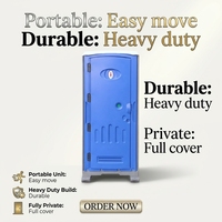 Toilettes et douche portables modernes pour l'extérieur avec matériau HDPE durable et design écologique