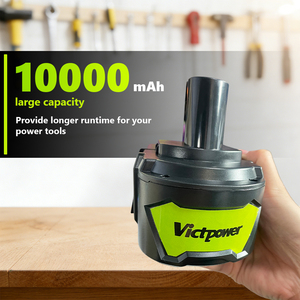 วิคต์พาวเวอร์ 18V10.0Ah แบตเตอรี่ลิเธียมไอออนแบบชาร์จไฟได้เหมาะสำหรับเครื่องมือไฟฟ้า 18V, เครื่องมือไร้สาย P108 P109 P107 P102 P103 - Product Image 5