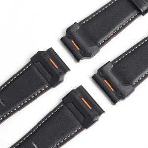 Bracelet <span class=keywords><strong>de</strong></span> <span class=keywords><strong>montre</strong></span> en cuir véritable <span class=keywords><strong>de</strong></span> qualité supérieure pour Garmin Fenix 7X 6X 5X Pro, bracelet <span class=keywords><strong>de</strong></span> remplacement vintage <span class=keywords><strong>QuickFit</strong></span>, bracelet sport robuste - Product Image 6