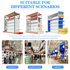 Scaffalature Gondola Nere Personalizzate per Supermercati, Espositori in Metallo per Negozi - Product Image 4