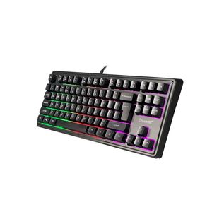 Nouveau capteur optique filaire USB 2.0 de haute qualité <span class=keywords><strong>clavier</strong></span> de jeu mécanique rétro-éclairé rvb 87 touches de bureau en plastique pour les joueurs - Product Image 4