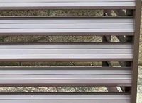 Cache-climatiseur extérieur en métal étanche de haute qualité avec persiennes en aluminium
