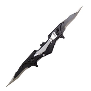 Mới nóng bán BAT Đen Thép đôi lưỡi dao di động kép lưỡi dao Chiến Thuật Gấp Dao - Product Image 5