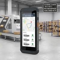 Terminal Portátil Resistente con Android 14, IP67, Escáner de Código de Barras, PDA para Entrega Exprés