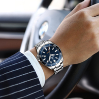 Montre de plongée de luxe avec logo personnalisé pour homme, acier inoxydable 316L, mouvement mécanique automatique Miyota 8215, luminescente