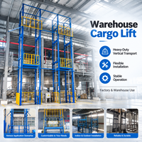 Plateforme élévatrice hydraulique de 15 m pour marchandises, monte-charge pour ferme et entrepôt, avec clôtures de sécurité