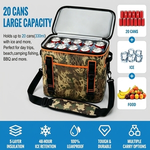 Bolsa Térmica Personalizada con Impresión a Medida, Bolsa Refrigerante Aislada de TPU 840D con Soldadura de Alta Frecuencia para Camping - Product Image 2
