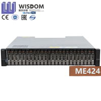 Serveur rack Dell EMC PowerVault ME424, 24 baies de disques 2,5 pouces (12 Go SAS), 2U, 12 LFF, RAID 50, 580 W, ESATA/USB, RJ-45, en stock