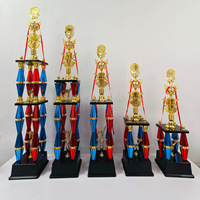 Trophée en plastique noble, gravure personnalisée, prix pour les vainqueurs des compétitions sportives, coupe décorative haute pour les événements