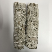 Incienso Aromático Ecológico de Salvia Blanca Pura Seca, Grande, Ahumada, para Purificación, de 4 Pulgadas, para el Hogar