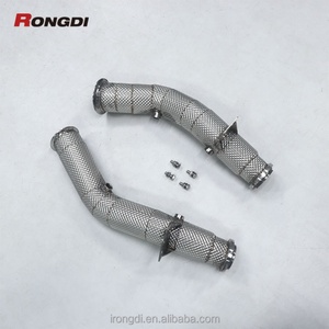 RD Performance Stainless Steel Straight Downpipe for Mercedes-Benz AMG C43 E43 E400 W205 M276 3.0T 2017+ - Product Image 2