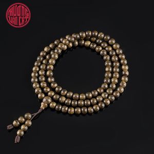 Pulseras de Mala de Agarwood Malayo Premium de 108 Cuentas de 6mm, Tono Oscuro con Resina Profunda, Joyería de Oud de Lujo - Product Image 2