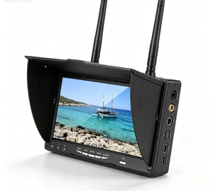 Moniteur FPV TFT LCD 7 pouces 800*480 600cd/m2 avec récepteur double diversité 5.8G intégré, batterie Li-Polymère 2000mAh 7.4V et enregistrement DVR - Product Image 6