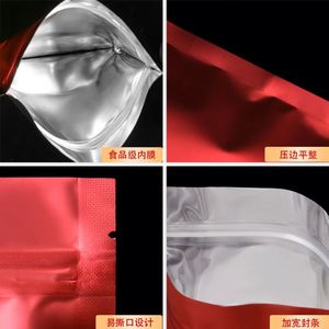Custom Colored Gravure Printed Matte <b>Zip</b> Lock Three Side Seal Aluminum Foil <b>Bags</b> Logo Resealable Moisture Proof Stand Package - Product Image 4