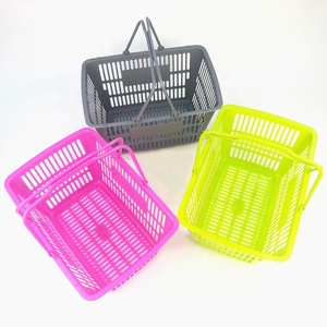 Vendita calda eco-friendly supermercato supermercato 10L 2 manici di plastica cestino della <span class=keywords><strong>spesa</strong></span> <span class=keywords><strong>per</strong></span> farmacia cesto di plastica - Product Image 2