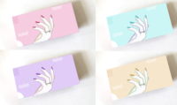Nouveau design de papier d'art gaufré imprimé en couleur personnalisée visuelle fermeture magnétique presse sur la boîte d'emballage et d'affichage des ongles