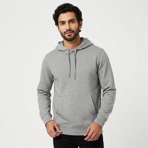 Fabricantes de Ropa, Sudadera con Capucha Personalizada con Lavado Ácido, Estilo Desgastado, Holgada, Corta, Estilo Urbano para Hombre - Product Image 1