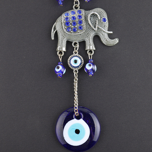 Colgante de pared con elefantes, Ojo Azul turco de <span class=keywords><strong>11</strong></span>,2 pulgadas, decoración <span class=keywords><strong>del</strong></span> hogar, gran oferta - Product Image 2