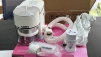 Nouvelle conception 2-en-1, extracteur de poussière électrique intégré en plastique de 240 W avec outil de perçage à vide pour manucure et pédicure en salon