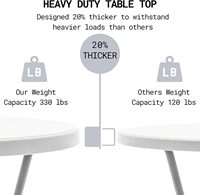Table de bar pliable moderne en promotion – Robuste pour extérieur, gym, mariage, banquet, fête, événement