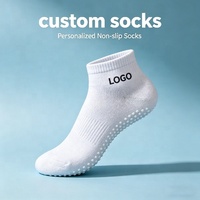Chaussettes de sport montantes multicolores antidérapantes avec logo personnalisé sur le bord tricoté, ODM pour le football