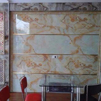 Matériau PVC, feuille de marbre PVC, revêtement UV, peut être plié, matériau de construction