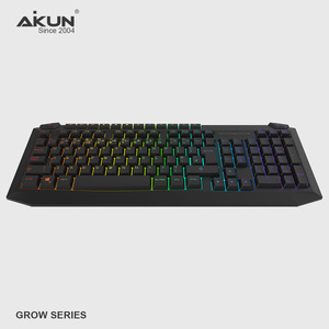 Combo de Teclado y Ratón para Juegos Aikun GX3368ML7, Cableado, con Cúpula de Goma, Retroiluminación RGB, Ecualizador de Música, Ratón para Juegos de 3600dpi - Product Image 2