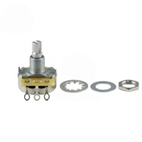 Potentiomètre de guitare à axe en aluminium 250K 500K pour volume et tonalité, pour guitare électrique et basse, vente en gros