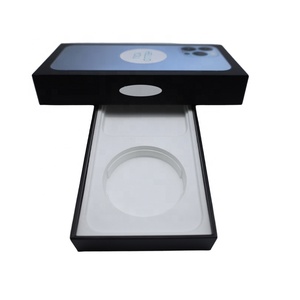 OEM tùy chỉnh các tông điện thoại trường hợp bao bì hộp với dập nổi UV lớp phủ miếng bọt biển lót cho <span class=keywords><strong>iPhone</strong></span> - Product Image 2