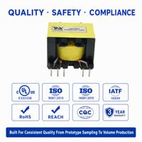 Transformateur de puissance Flyback PQ20 PQ26 PQ32 à noyau de ferrite 100W pour convertisseur 110V 220V, transformateur élévateur haute fréquence