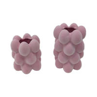 Vases décoratifs en céramique floquée personnalisables, objets irréguliers en forme d'œuf pour la maison ou le bureau