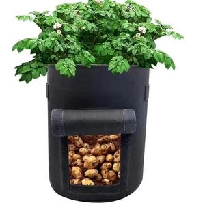 Macetas de Fieltro Biodegradables Transpirables de Alta Calidad, Bolsas Cuadradas de 10 Galones para Cultivo de Vegetales, para Cultivar Patatas y Zanahorias al Aire Libre - Product Image 2