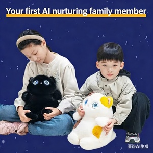 Jouet en peluche interactif pour chaton SJY-251010/1015 AI Furry avec réacteur magnétique AI, compagnon vocal en temps réel WiFi, robot jouet - Product Image 2