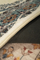 Tapis de prière rectangulaire persan Shufu haute densité 17 mm d'épaisseur, motif géométrique, poils plats, dos antidérapant en caoutchouc, polyester, pour voyage