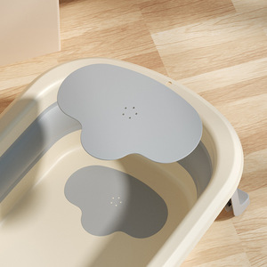 Baby <b>Bath</b> Tub Large Square Type PP Material 0-12 Months Newborn Toddler <b>Bath</b> <b>Seat</b> Multifunctional Design - Product Image 3