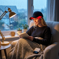 Gorro Láser de Alta Intensidad con 272 Diodos para el Crecimiento del Cabello, Inalámbrico, Terapia de Luz Roja LLLT de 650nm, Gorro de Terapia de Luz Roja para Curación Profunda