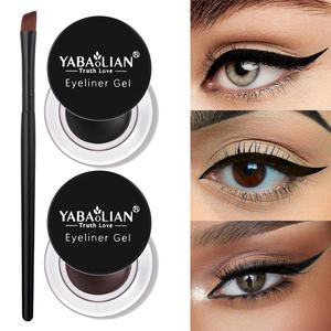 Hitam Coklat <span class=keywords><strong>Eyeliner</strong></span> krim tahan air kosmetik kecantikan tahan lama <span class=keywords><strong>Eyeliner</strong></span> <span class=keywords><strong>Gel</strong></span> Eyeshadow Makeup alat dengan kuas Set mata Liner - Product Image 2