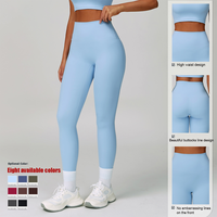 Pantalon d'entraînement XW-CK6116 de haute qualité, ligne de fessiers sublimée, pantalon de yoga pour femmes, taille haute, leggings de sport rehausseurs de fessiers