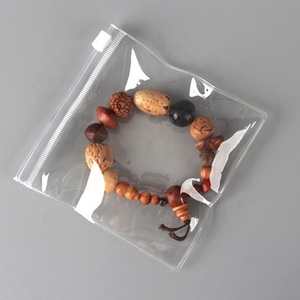 Sac à fermeture éclair en PVC <span class=keywords><strong>transparent</strong></span> givré avec poignée, fond carré auto-scellant, imprimé avec logo personnalisé, pour le rangement de bijoux - Product Image 6